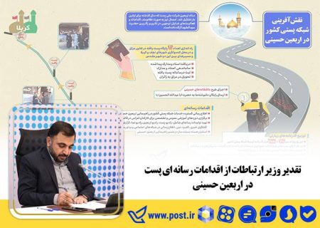 تقدیر وزیر ارتباطات از اقدامات رسانه ای پست در اربعین حسینی