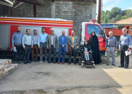 از آتش نشانان پُرتلاش و فداکار واحد آتش نشانی شهرداری شلمان تجلیل شد