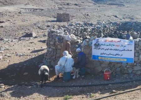 برگزاری اردوی جهادی اداره دامپزشکی شهرستان زاهدان با هدف خدمت‌رسانی به مناطق محروم