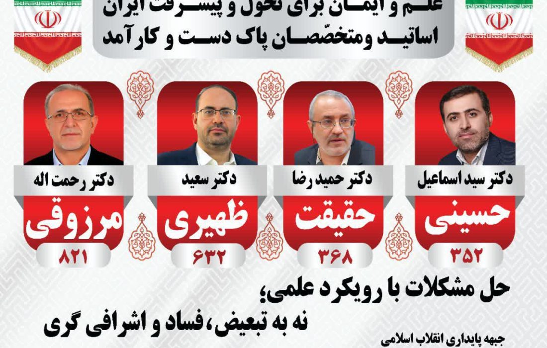 معرفی نامزد‌های مورد حمایت جبهه پایداری انقلاب اسلامی در شیراز